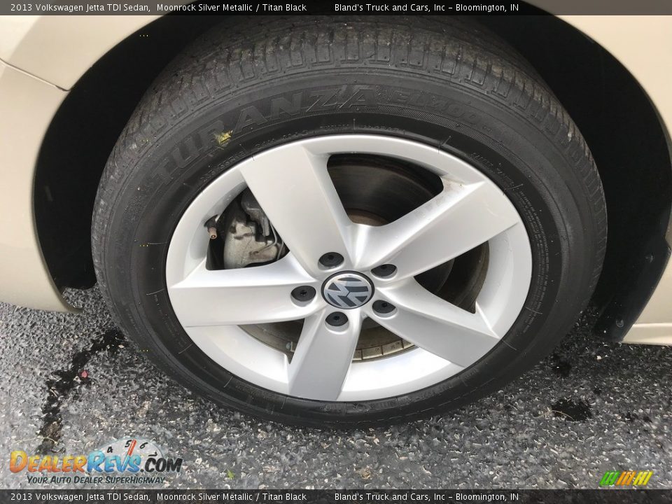 2013 Volkswagen Jetta TDI Sedan Moonrock Silver Metallic / Titan Black Photo #29