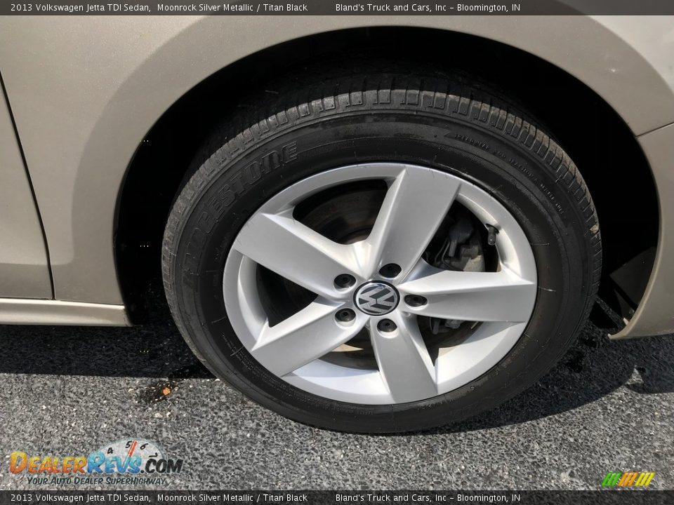 2013 Volkswagen Jetta TDI Sedan Moonrock Silver Metallic / Titan Black Photo #30