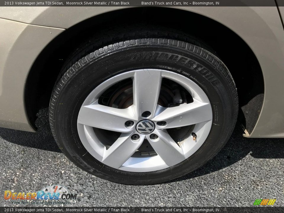 2013 Volkswagen Jetta TDI Sedan Moonrock Silver Metallic / Titan Black Photo #31