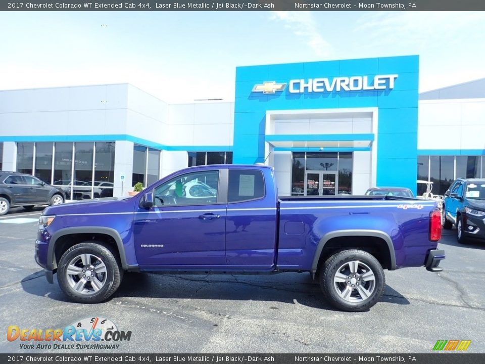 2017 Chevrolet Colorado WT Extended Cab 4x4 Laser Blue Metallic / Jet Black/­Dark Ash Photo #3