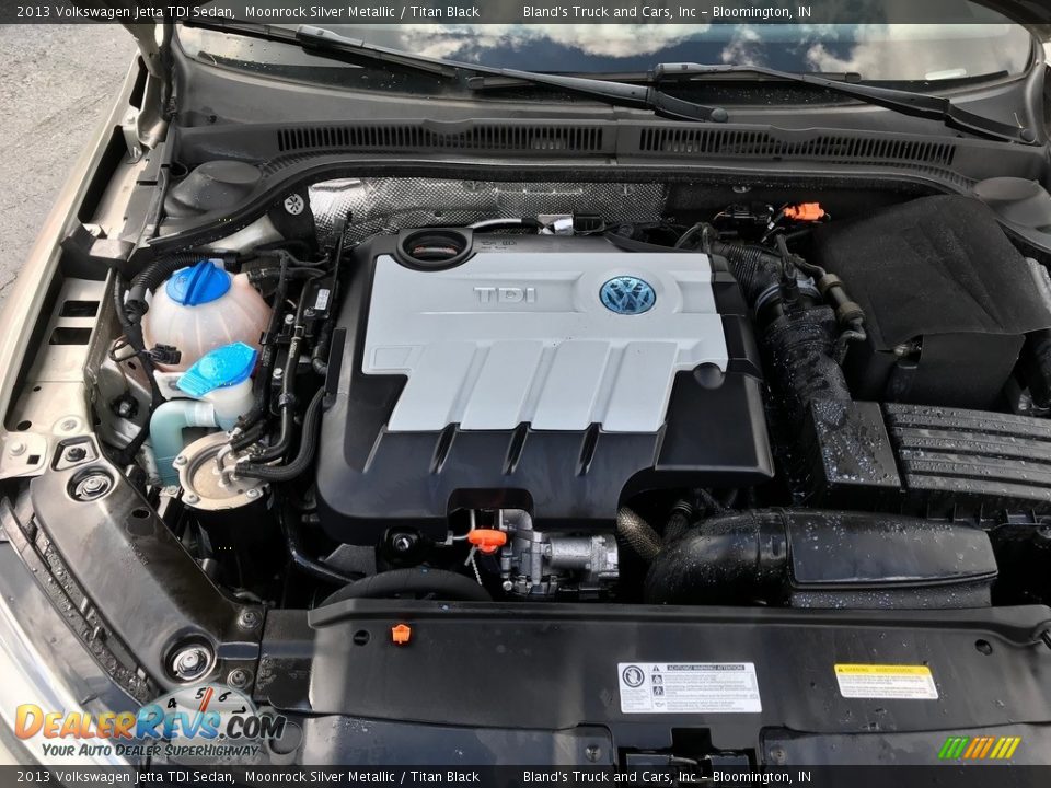 2013 Volkswagen Jetta TDI Sedan Moonrock Silver Metallic / Titan Black Photo #33