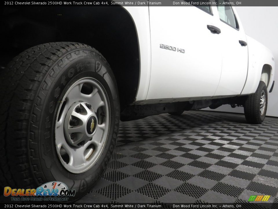 2012 Chevrolet Silverado 2500HD Work Truck Crew Cab 4x4 Summit White / Dark Titanium Photo #8