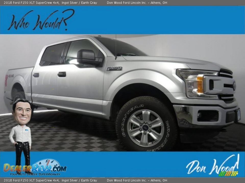 2018 Ford F150 XLT SuperCrew 4x4 Ingot Silver / Earth Gray Photo #1