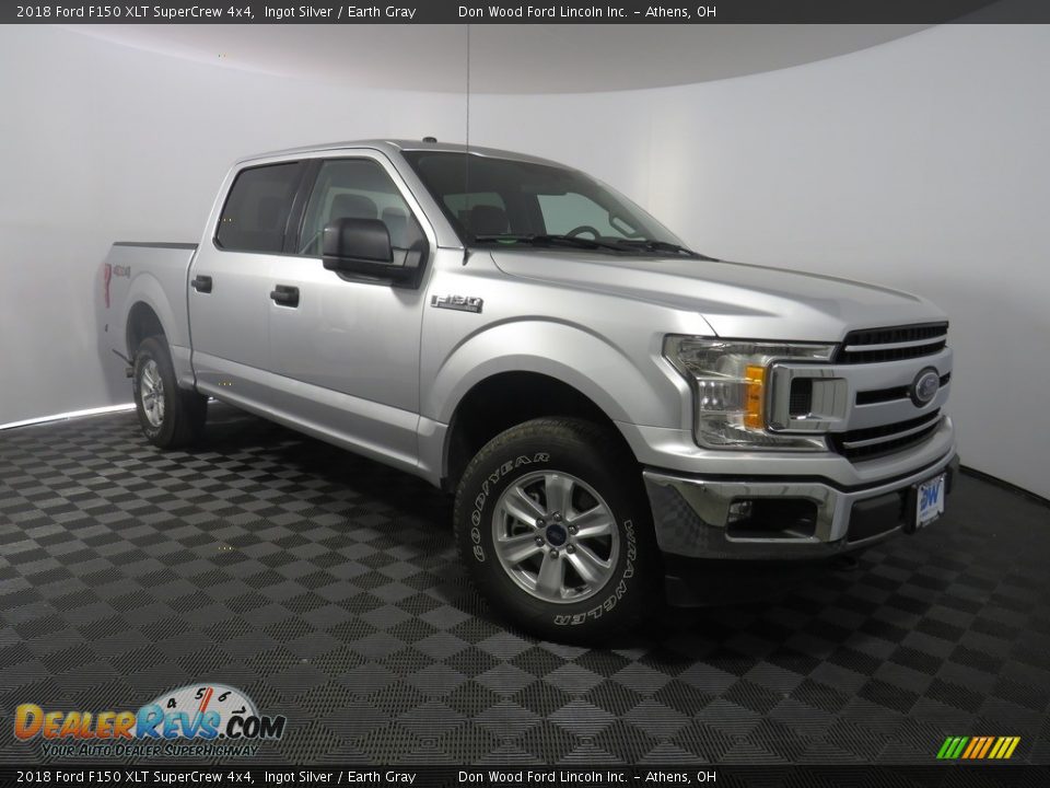 2018 Ford F150 XLT SuperCrew 4x4 Ingot Silver / Earth Gray Photo #3