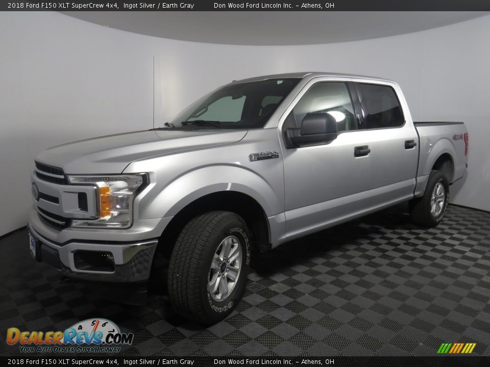 2018 Ford F150 XLT SuperCrew 4x4 Ingot Silver / Earth Gray Photo #7