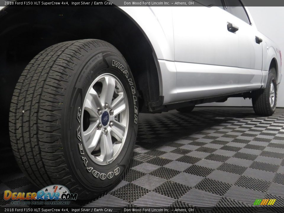 2018 Ford F150 XLT SuperCrew 4x4 Ingot Silver / Earth Gray Photo #8