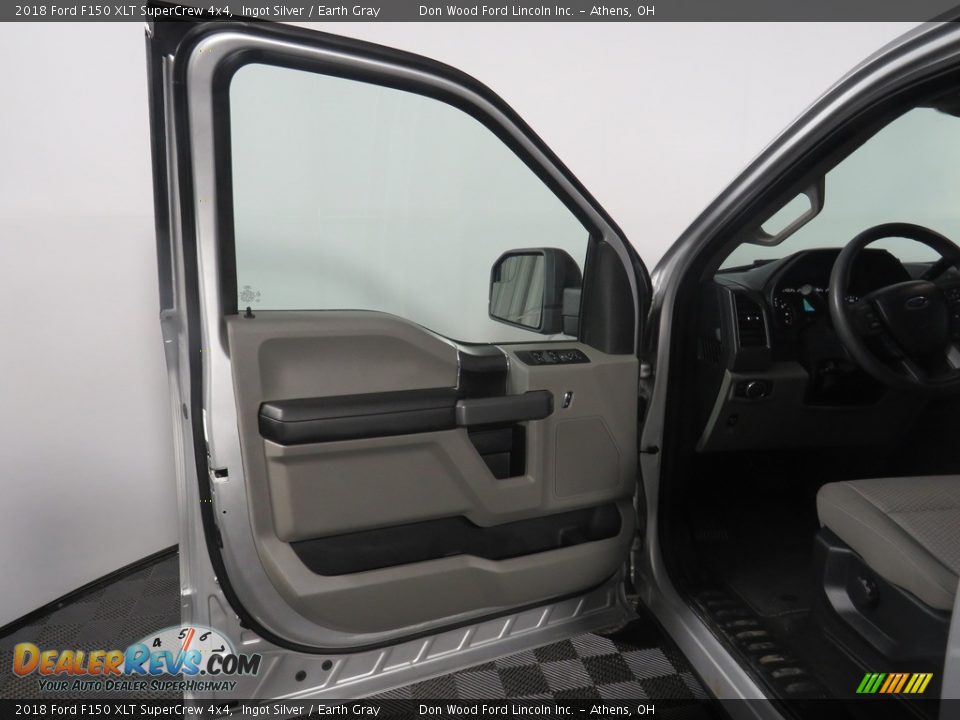 2018 Ford F150 XLT SuperCrew 4x4 Ingot Silver / Earth Gray Photo #9