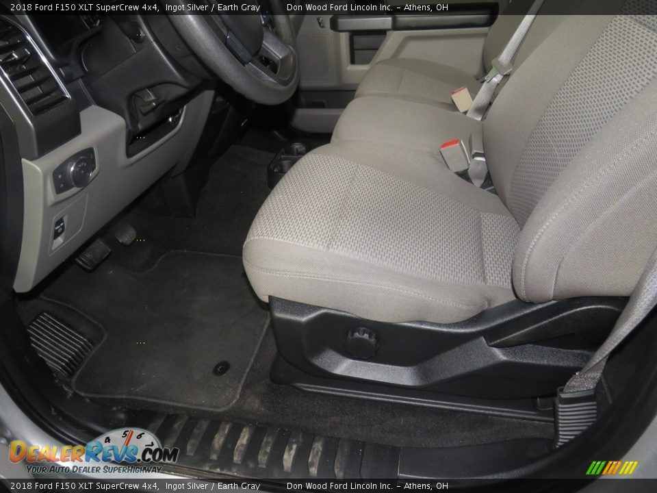 2018 Ford F150 XLT SuperCrew 4x4 Ingot Silver / Earth Gray Photo #10