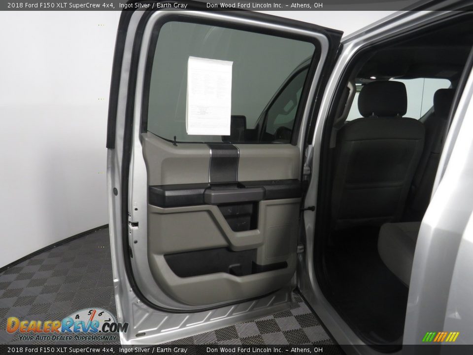 2018 Ford F150 XLT SuperCrew 4x4 Ingot Silver / Earth Gray Photo #13