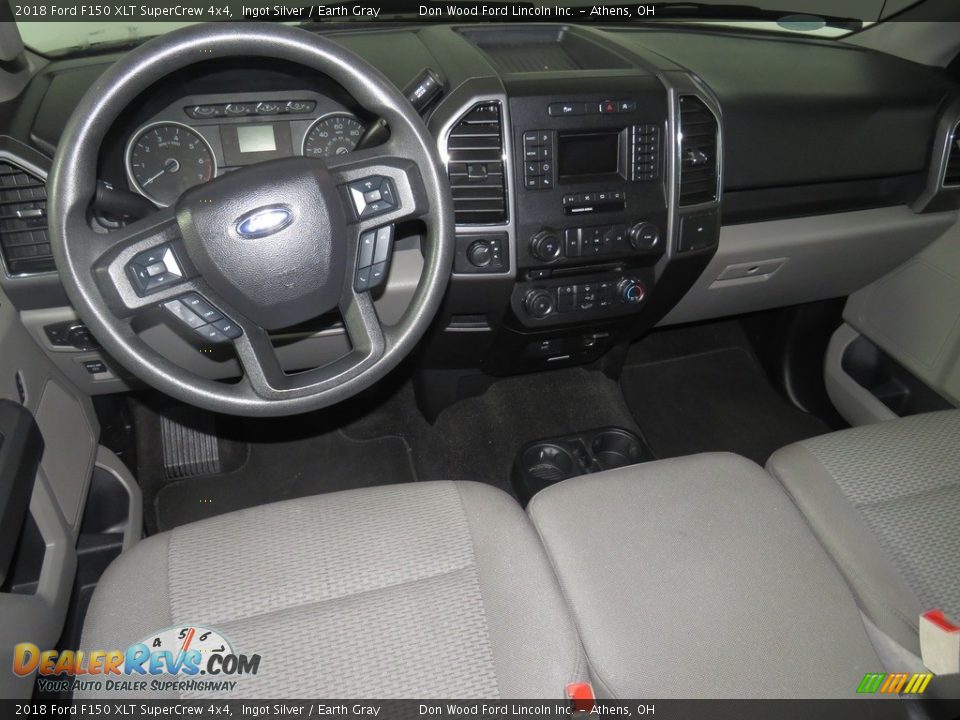 2018 Ford F150 XLT SuperCrew 4x4 Ingot Silver / Earth Gray Photo #16