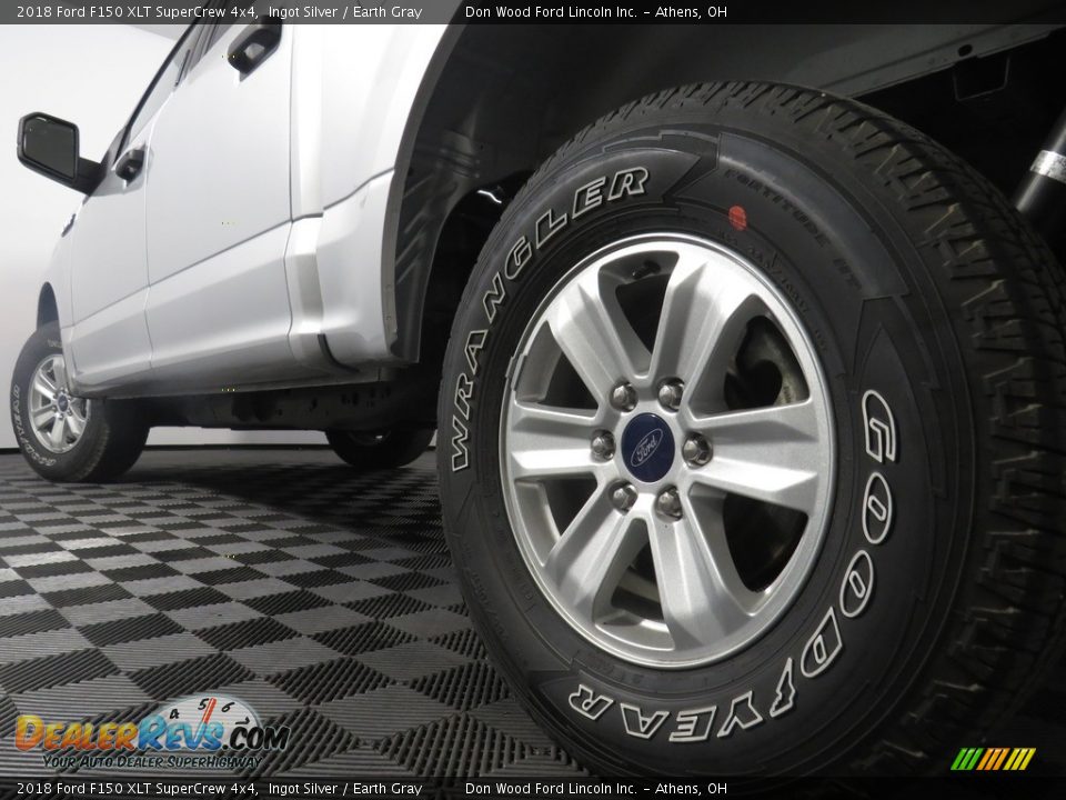 2018 Ford F150 XLT SuperCrew 4x4 Ingot Silver / Earth Gray Photo #17