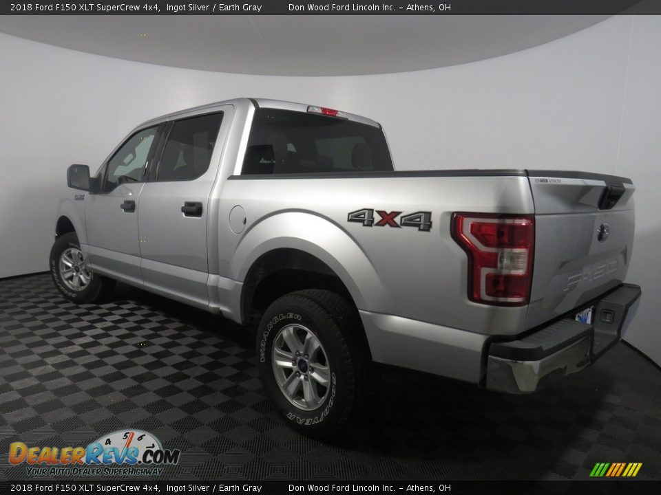 2018 Ford F150 XLT SuperCrew 4x4 Ingot Silver / Earth Gray Photo #18
