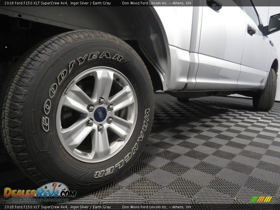 2018 Ford F150 XLT SuperCrew 4x4 Ingot Silver / Earth Gray Photo #21