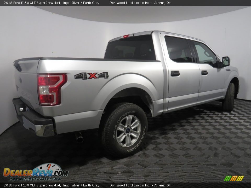 2018 Ford F150 XLT SuperCrew 4x4 Ingot Silver / Earth Gray Photo #22
