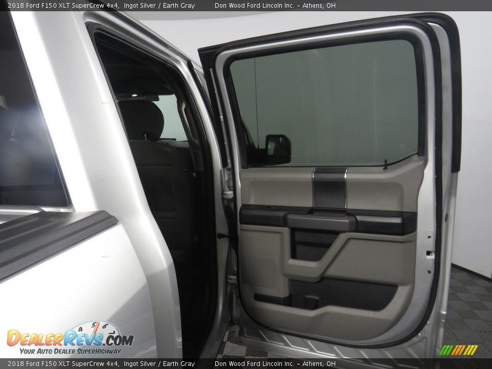 2018 Ford F150 XLT SuperCrew 4x4 Ingot Silver / Earth Gray Photo #23