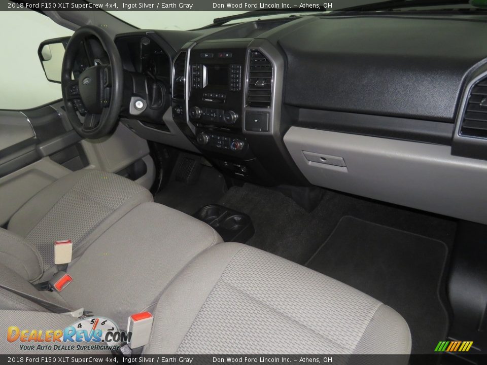 2018 Ford F150 XLT SuperCrew 4x4 Ingot Silver / Earth Gray Photo #27