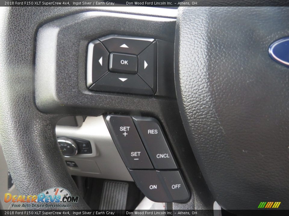 2018 Ford F150 XLT SuperCrew 4x4 Ingot Silver / Earth Gray Photo #29