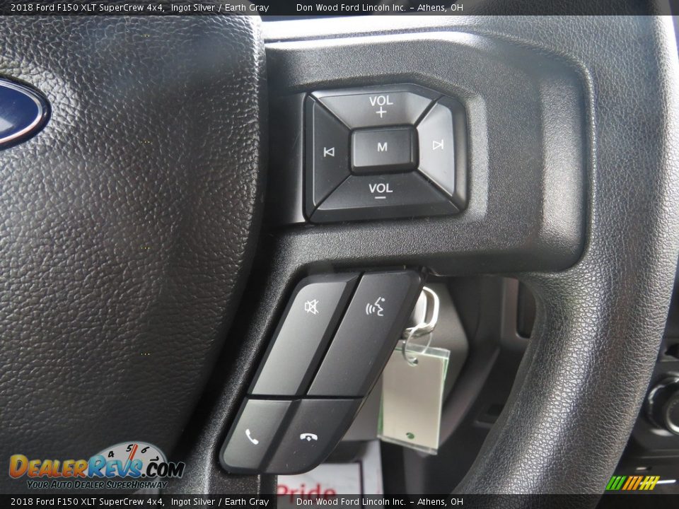 2018 Ford F150 XLT SuperCrew 4x4 Ingot Silver / Earth Gray Photo #30