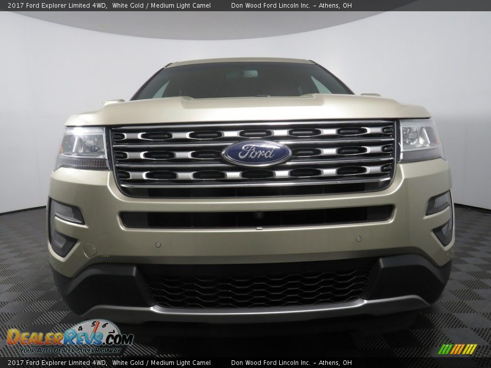 2017 Ford Explorer Limited 4WD White Gold / Medium Light Camel Photo #4