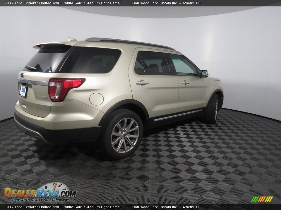 2017 Ford Explorer Limited 4WD White Gold / Medium Light Camel Photo #25