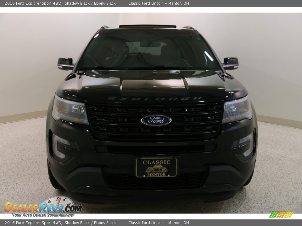 2016 Ford Explorer Sport 4WD Shadow Black / Ebony Black Photo #2