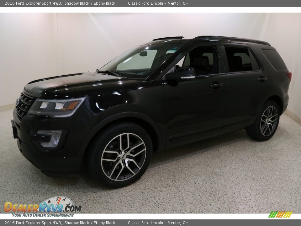 2016 Ford Explorer Sport 4WD Shadow Black / Ebony Black Photo #3