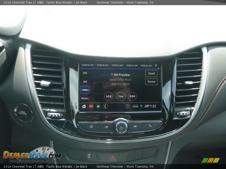 2019 Chevrolet Trax LT AWD Pacific Blue Metallic / Jet Black Photo #16