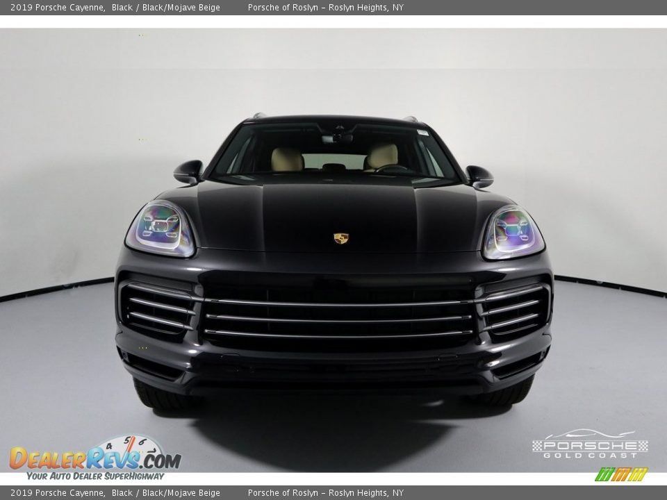 2019 Porsche Cayenne Black / Black/Mojave Beige Photo #2
