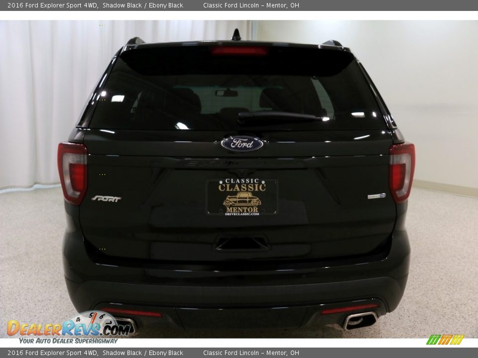 2016 Ford Explorer Sport 4WD Shadow Black / Ebony Black Photo #24