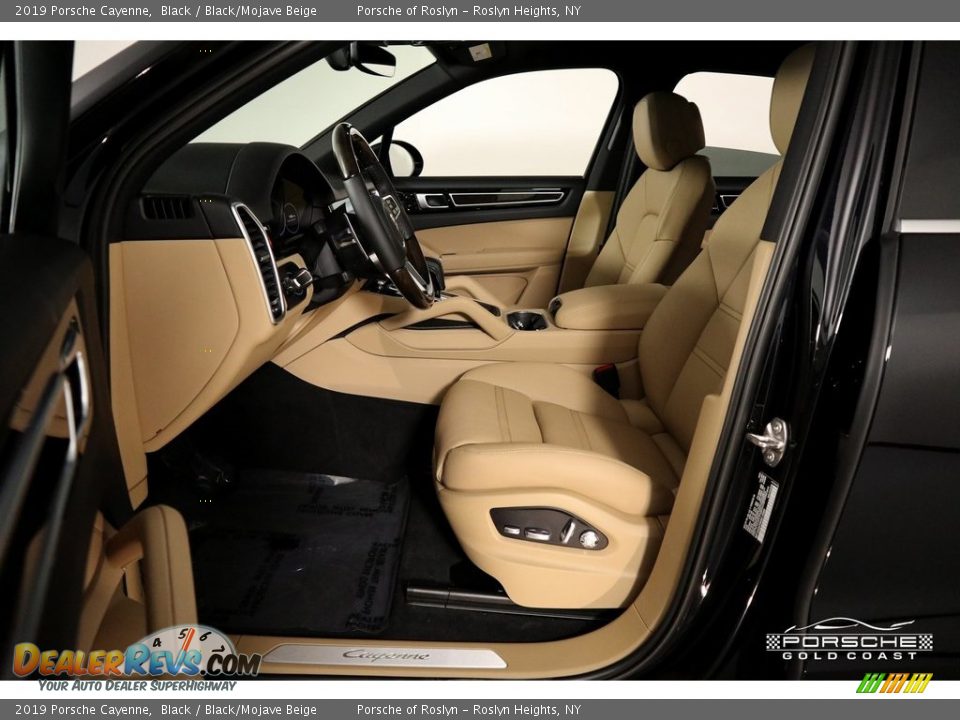 2019 Porsche Cayenne Black / Black/Mojave Beige Photo #14