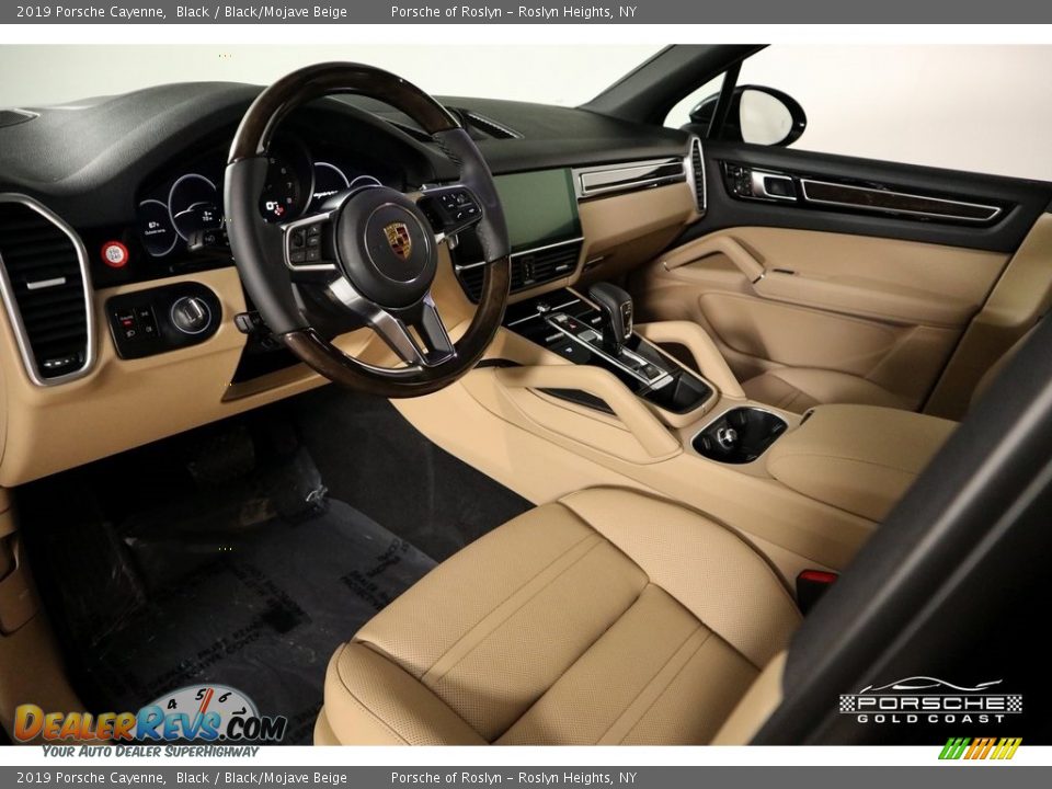 2019 Porsche Cayenne Black / Black/Mojave Beige Photo #15