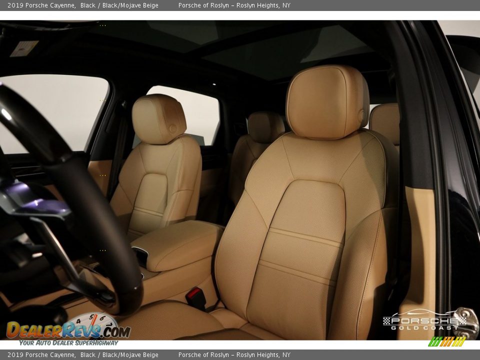 2019 Porsche Cayenne Black / Black/Mojave Beige Photo #22