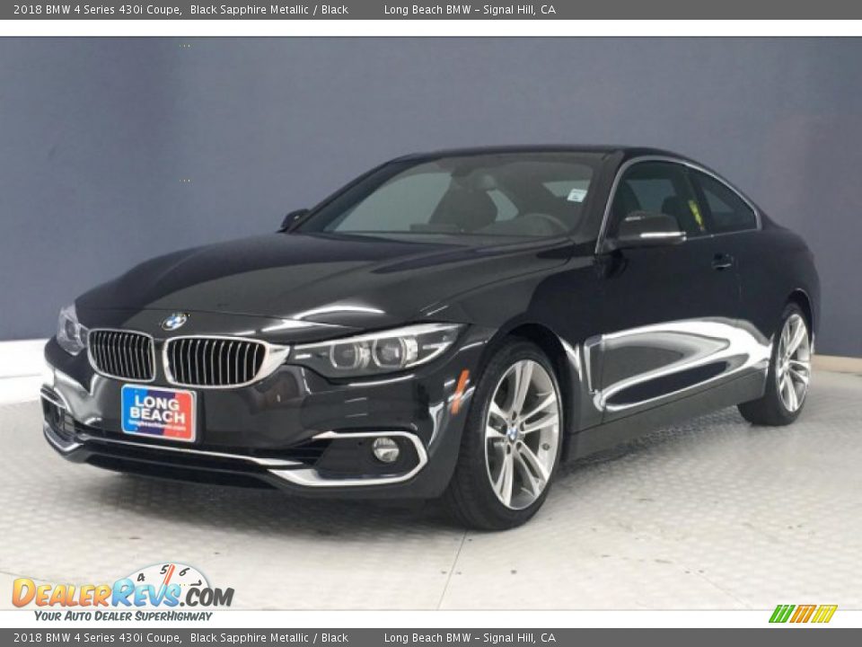 2018 BMW 4 Series 430i Coupe Black Sapphire Metallic / Black Photo #12