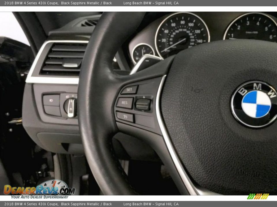 2018 BMW 4 Series 430i Coupe Black Sapphire Metallic / Black Photo #14