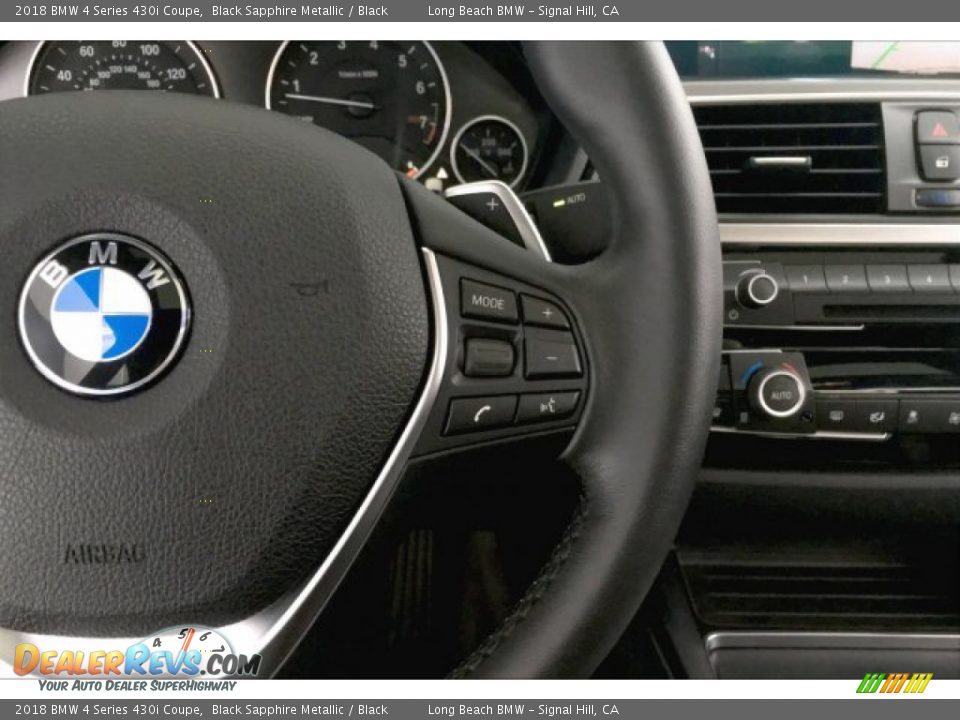 2018 BMW 4 Series 430i Coupe Black Sapphire Metallic / Black Photo #15