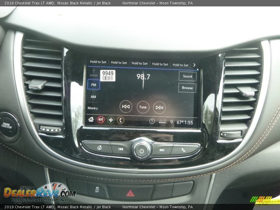 2019 Chevrolet Trax LT AWD Mosaic Black Metallic / Jet Black Photo #17