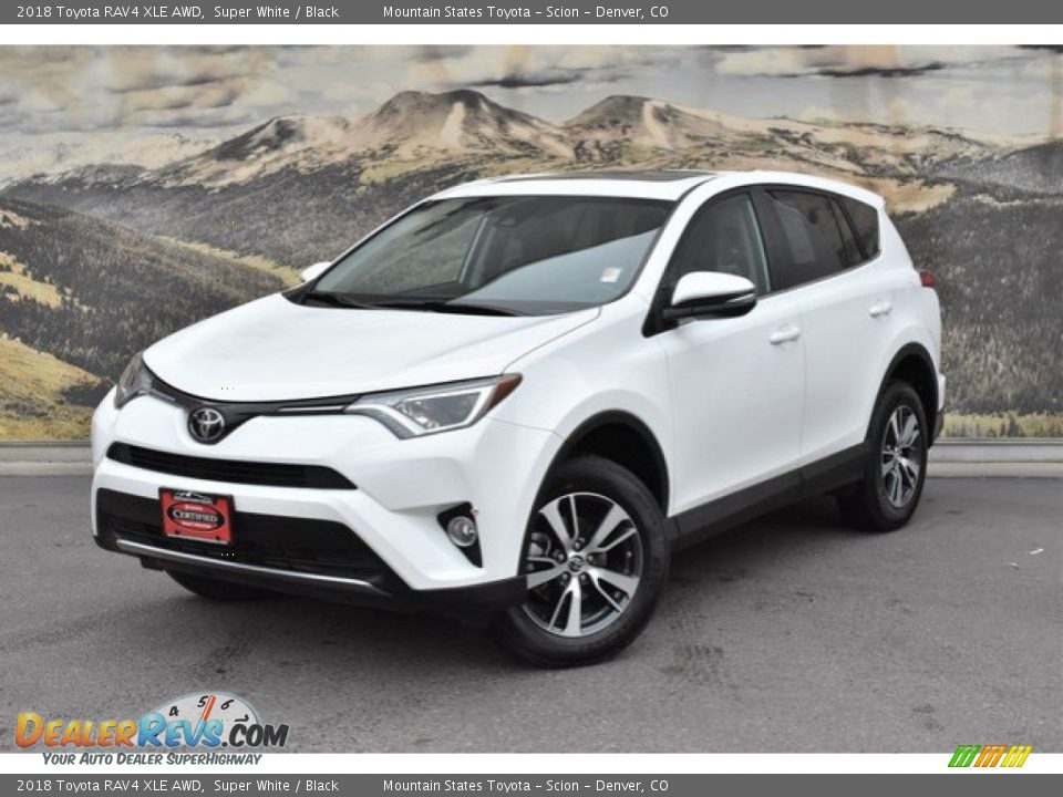 2018 Toyota RAV4 XLE AWD Super White / Black Photo #5