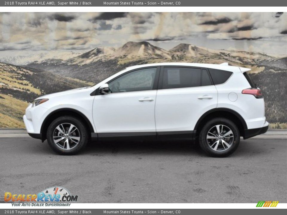 2018 Toyota RAV4 XLE AWD Super White / Black Photo #6
