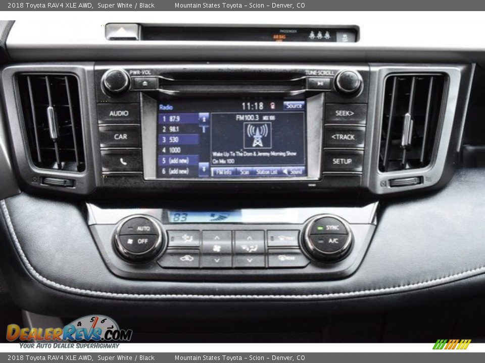 2018 Toyota RAV4 XLE AWD Super White / Black Photo #15