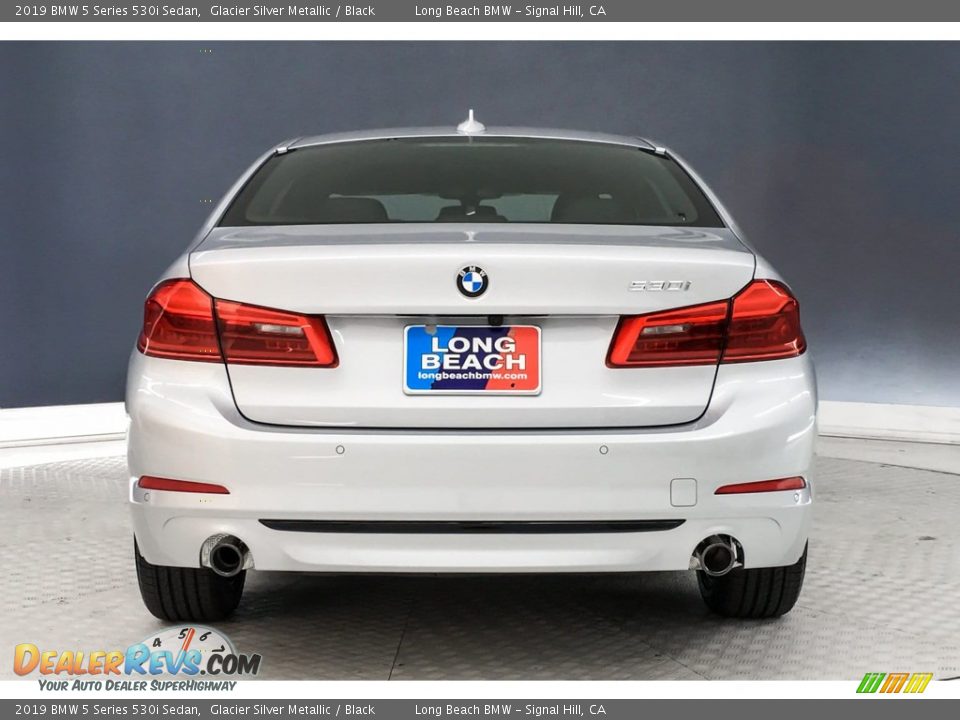 2019 BMW 5 Series 530i Sedan Glacier Silver Metallic / Black Photo #3