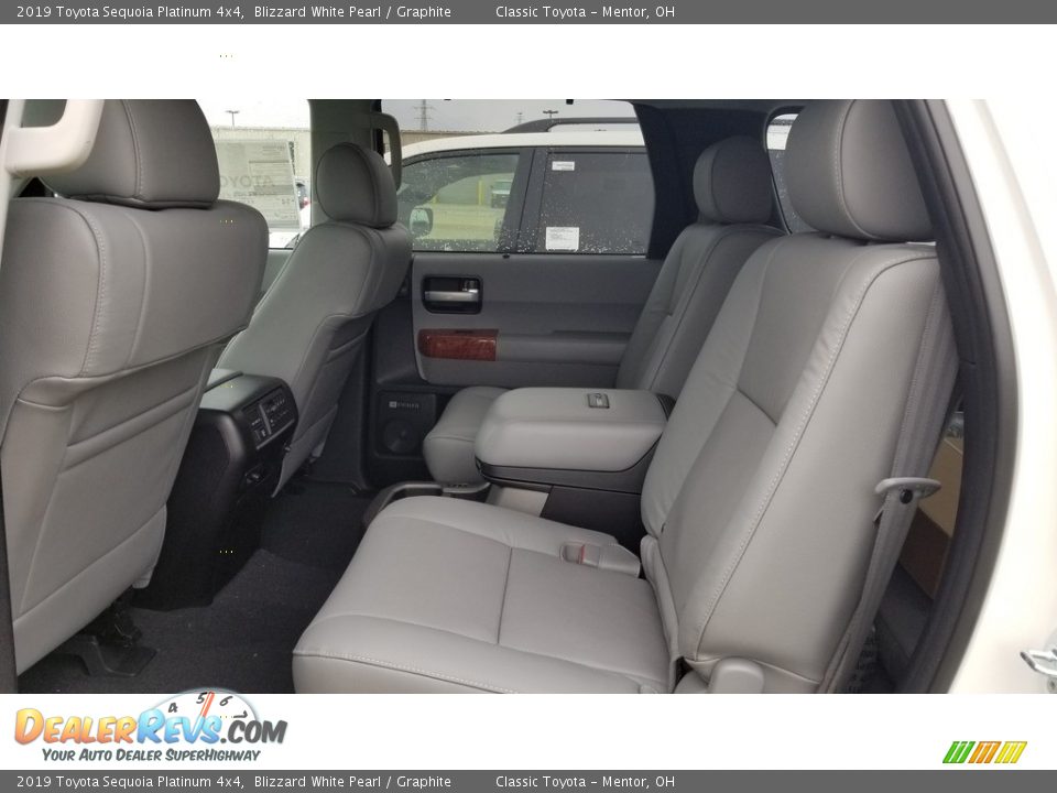 2019 Toyota Sequoia Platinum 4x4 Blizzard White Pearl / Graphite Photo #3
