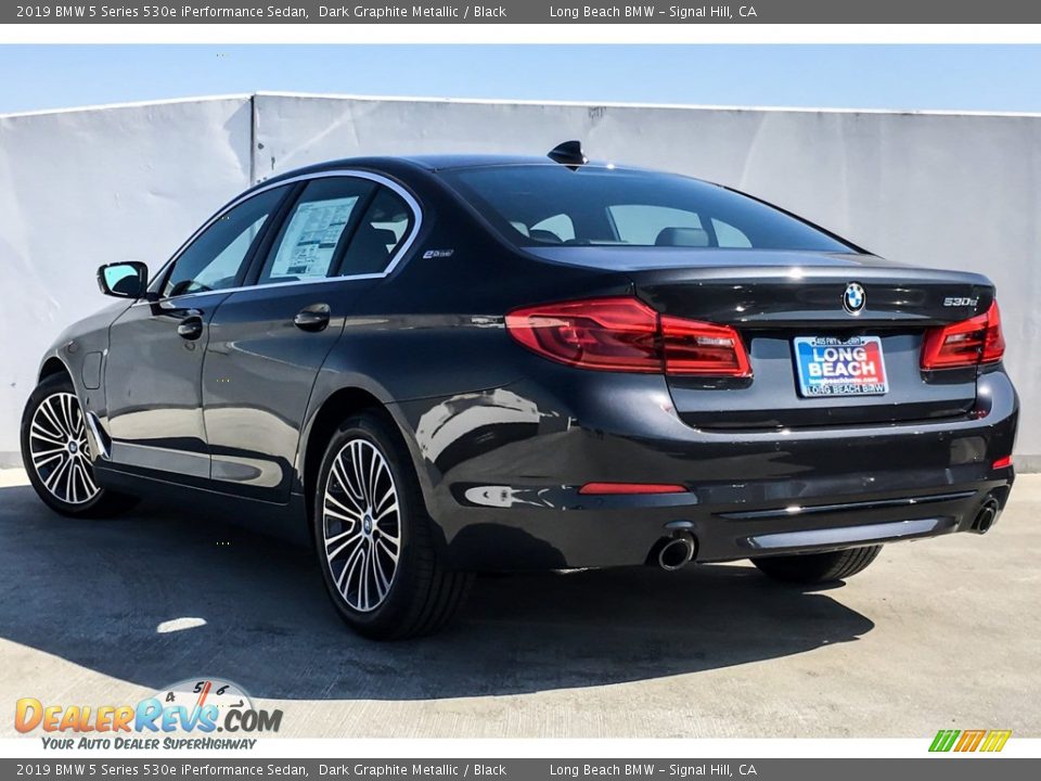 2019 BMW 5 Series 530e iPerformance Sedan Dark Graphite Metallic / Black Photo #2