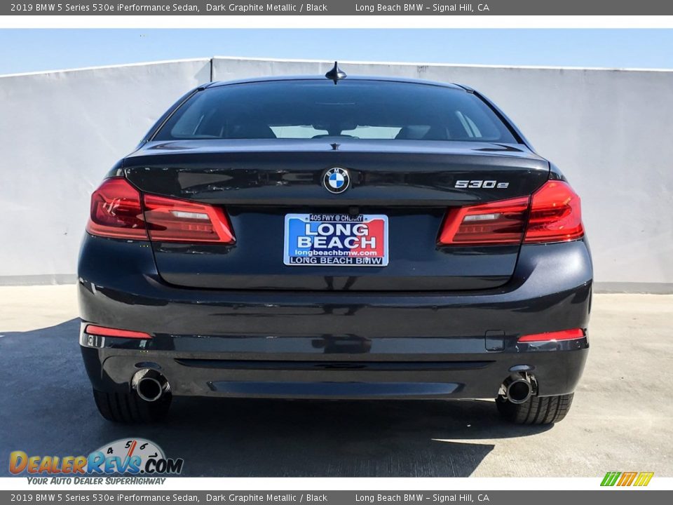 2019 BMW 5 Series 530e iPerformance Sedan Dark Graphite Metallic / Black Photo #3
