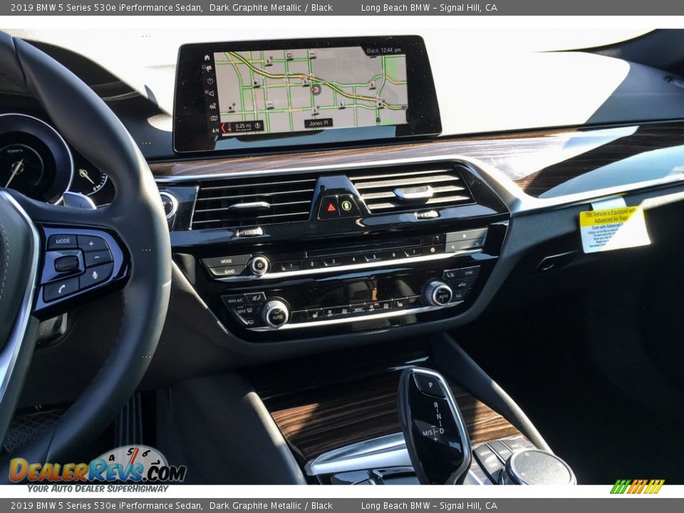 2019 BMW 5 Series 530e iPerformance Sedan Dark Graphite Metallic / Black Photo #6