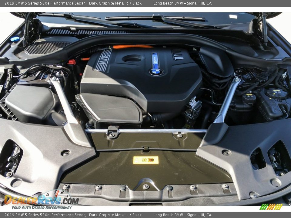 2019 BMW 5 Series 530e iPerformance Sedan Dark Graphite Metallic / Black Photo #8