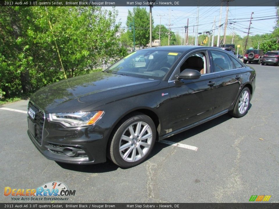 2013 Audi A6 3.0T quattro Sedan Brilliant Black / Nougat Brown Photo #2