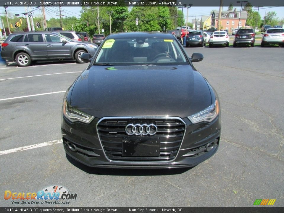 2013 Audi A6 3.0T quattro Sedan Brilliant Black / Nougat Brown Photo #3