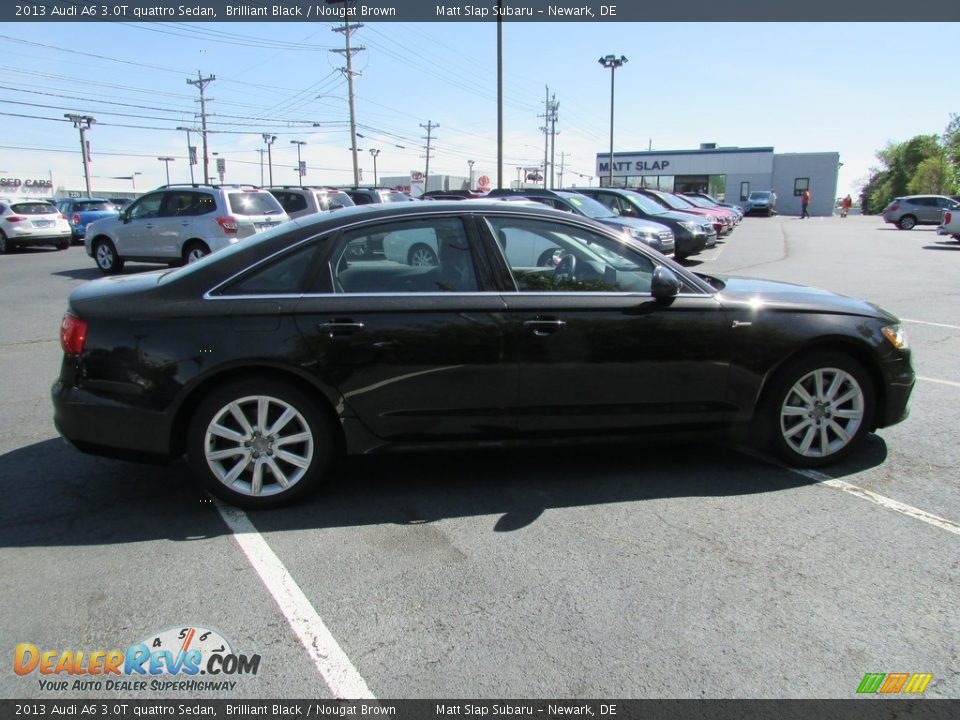 2013 Audi A6 3.0T quattro Sedan Brilliant Black / Nougat Brown Photo #5