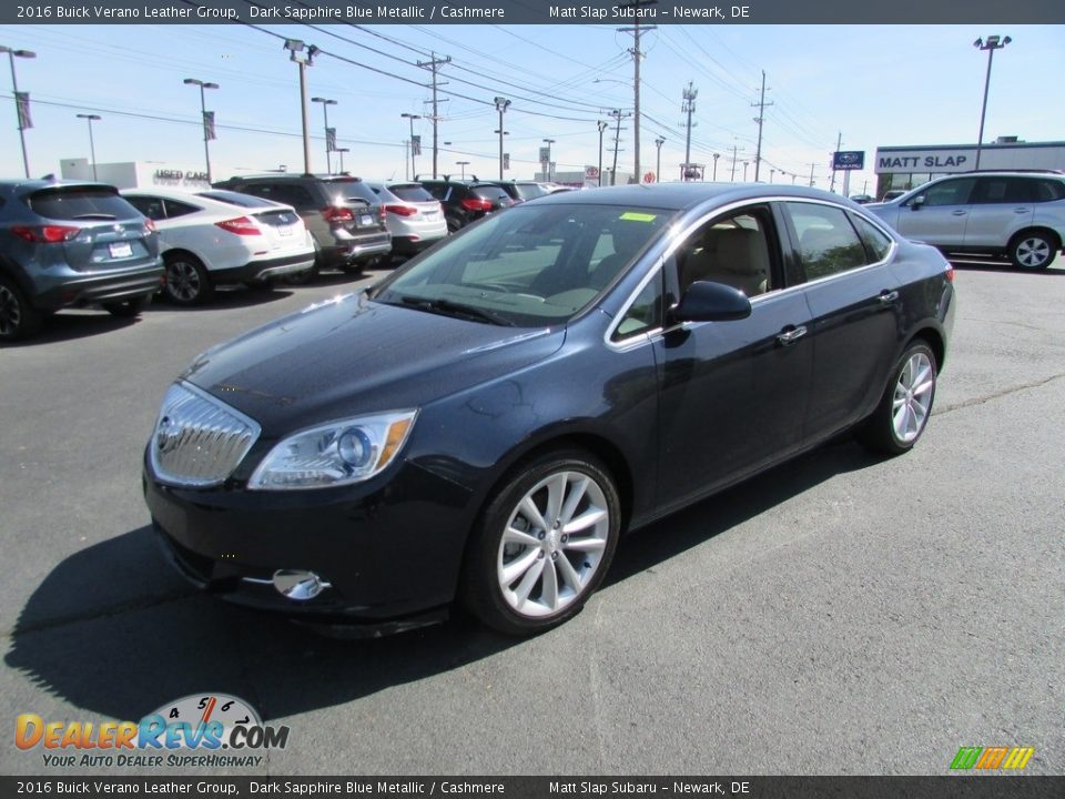 2016 Buick Verano Leather Group Dark Sapphire Blue Metallic / Cashmere Photo #2