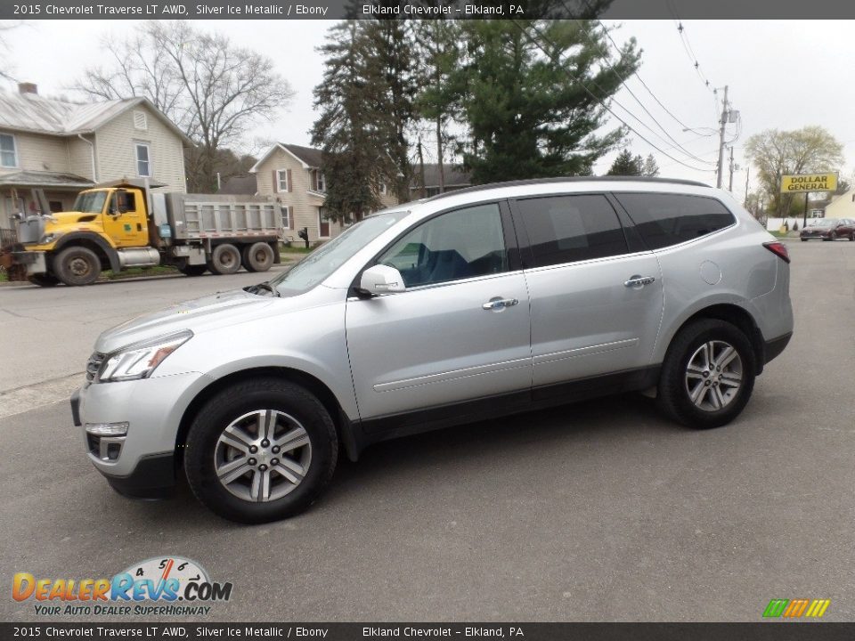 2015 Chevrolet Traverse LT AWD Silver Ice Metallic / Ebony Photo #4